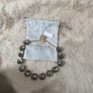 Kendra Scott 14k Plated Gray Illusion Jolie Statement Necklace Women's